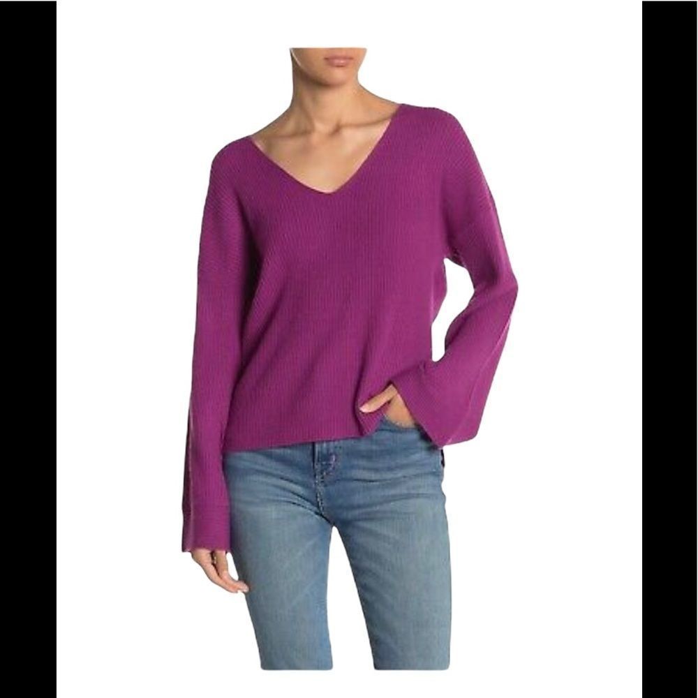 Free Press Women’s Dolman Sleeve Sweater Light Plum NWT Size Small